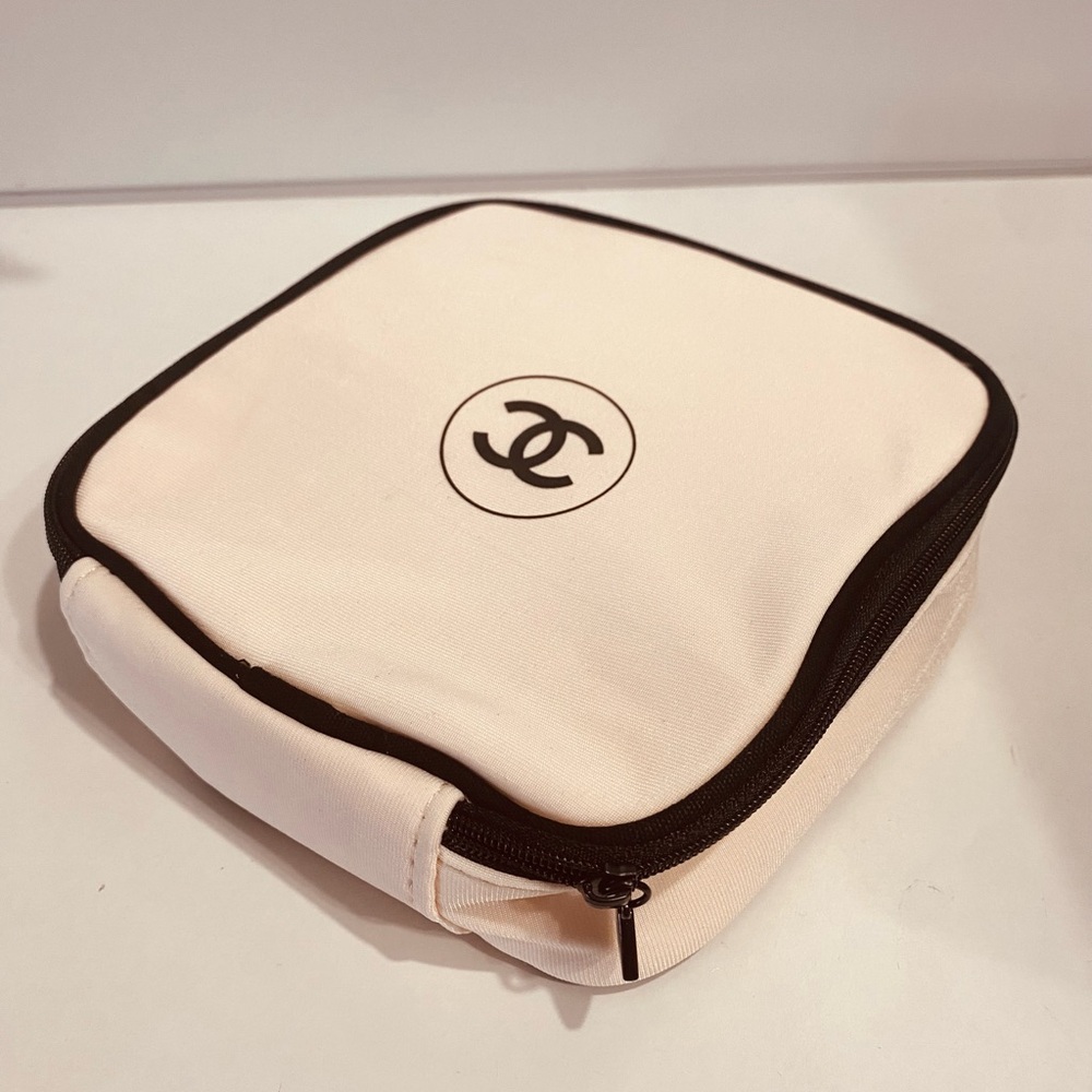 Chanel cosmetics makeup bag pouch